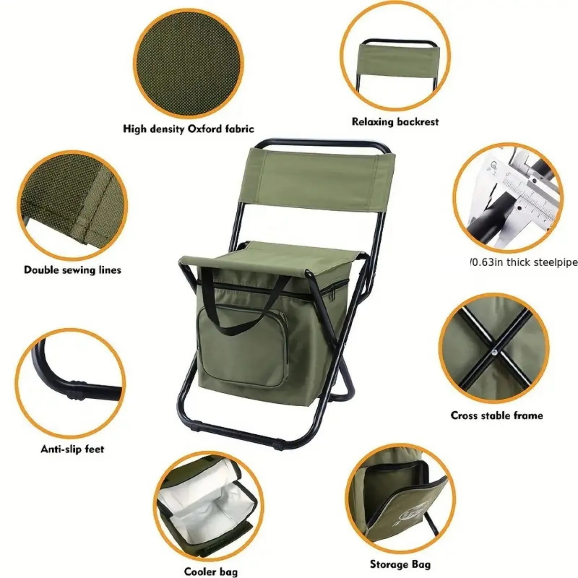 Outdoor Portable Folding Backpack Chair 4