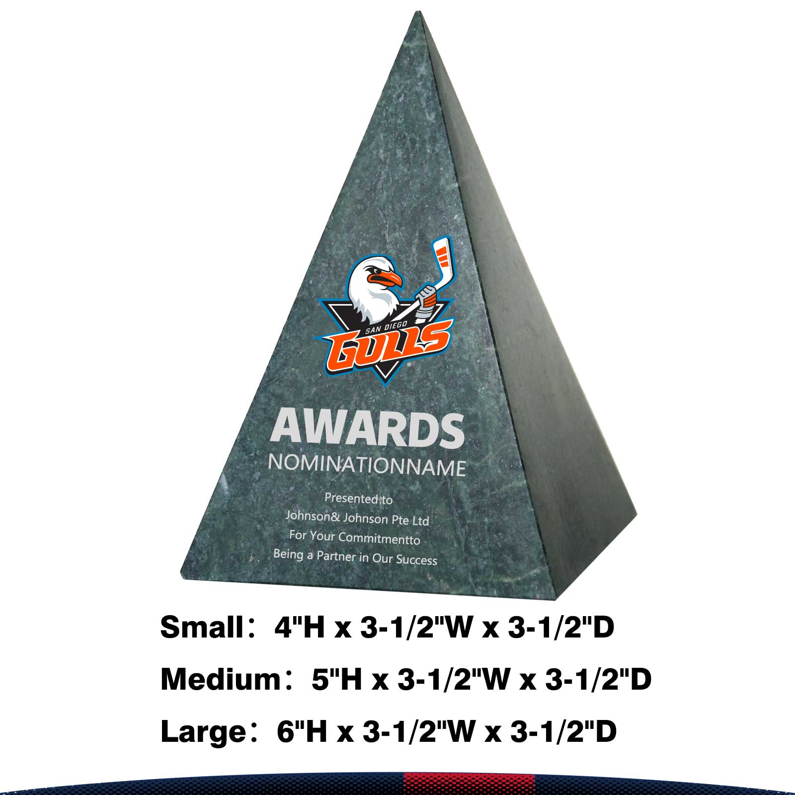 Alorp Marble Pyramid Award 3