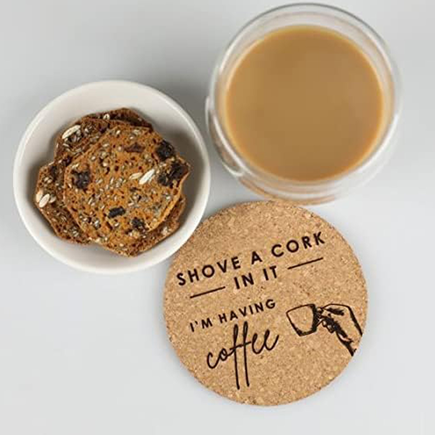 Round Natural Cork Coasters 3