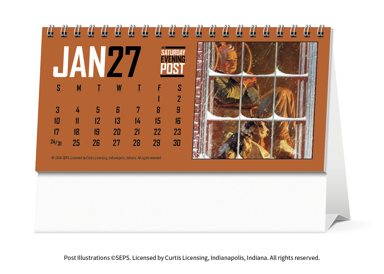 Triumph® Calendars The Saturday Evening Post Desk Calendar 31