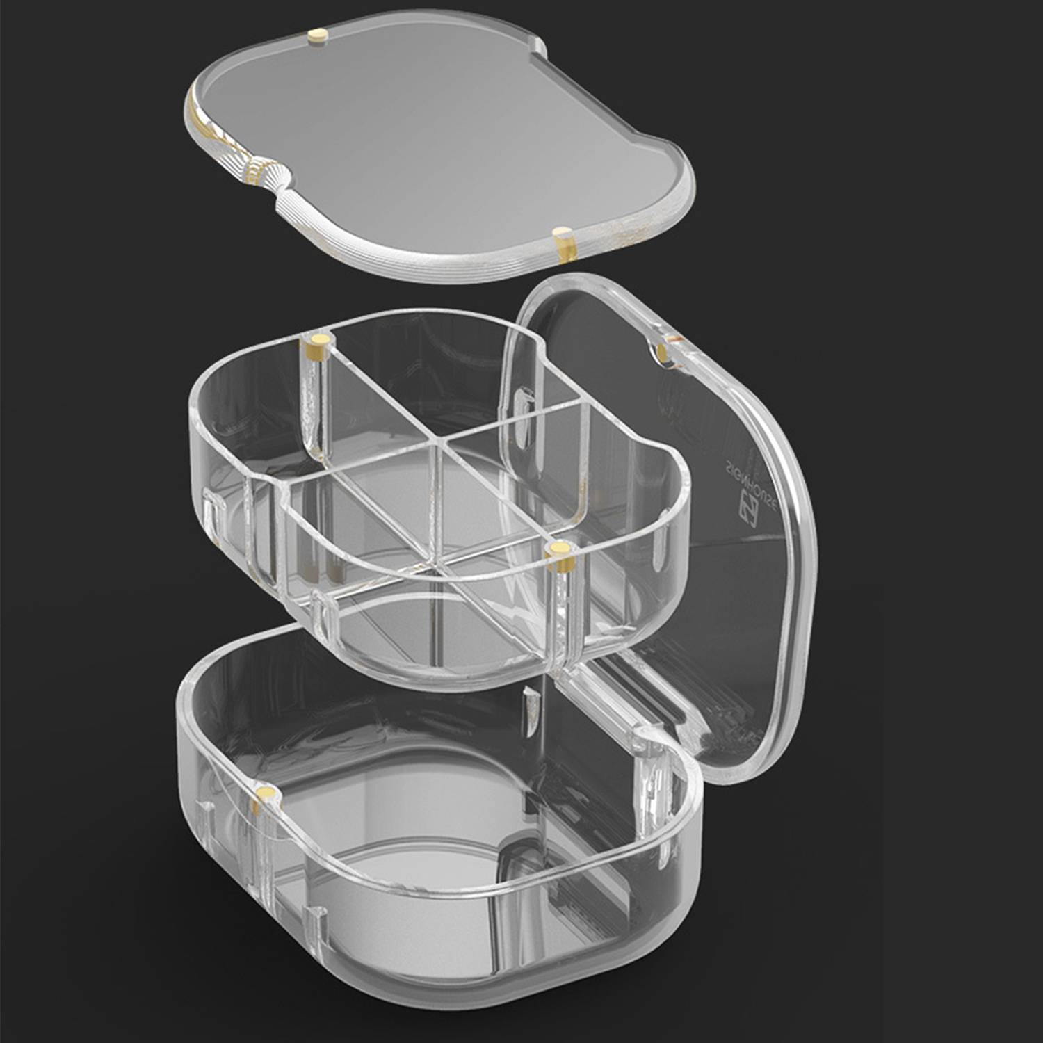 Plastic portable pill case 5
