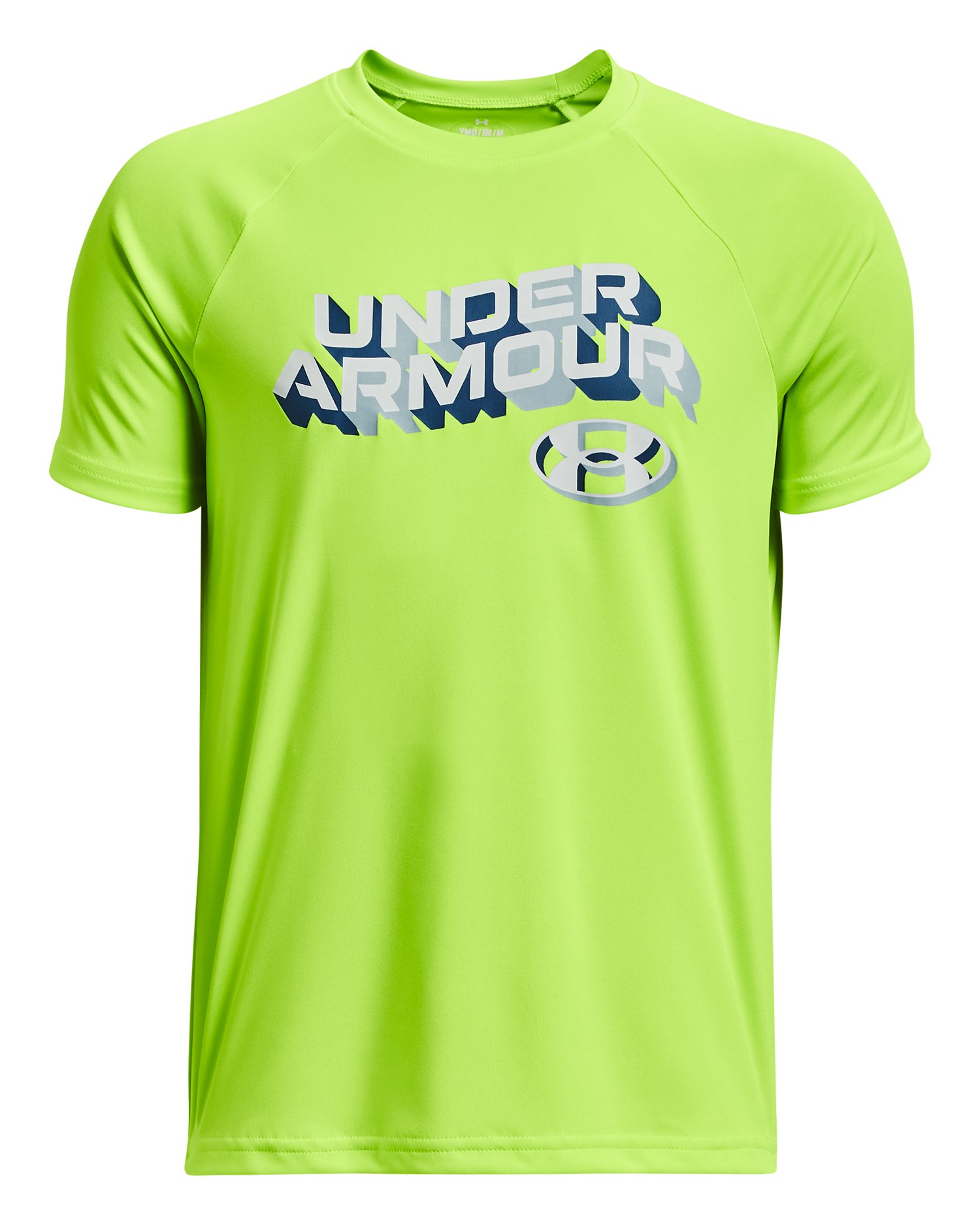Boys' UA Tech Wordmark Short Sleeve 3