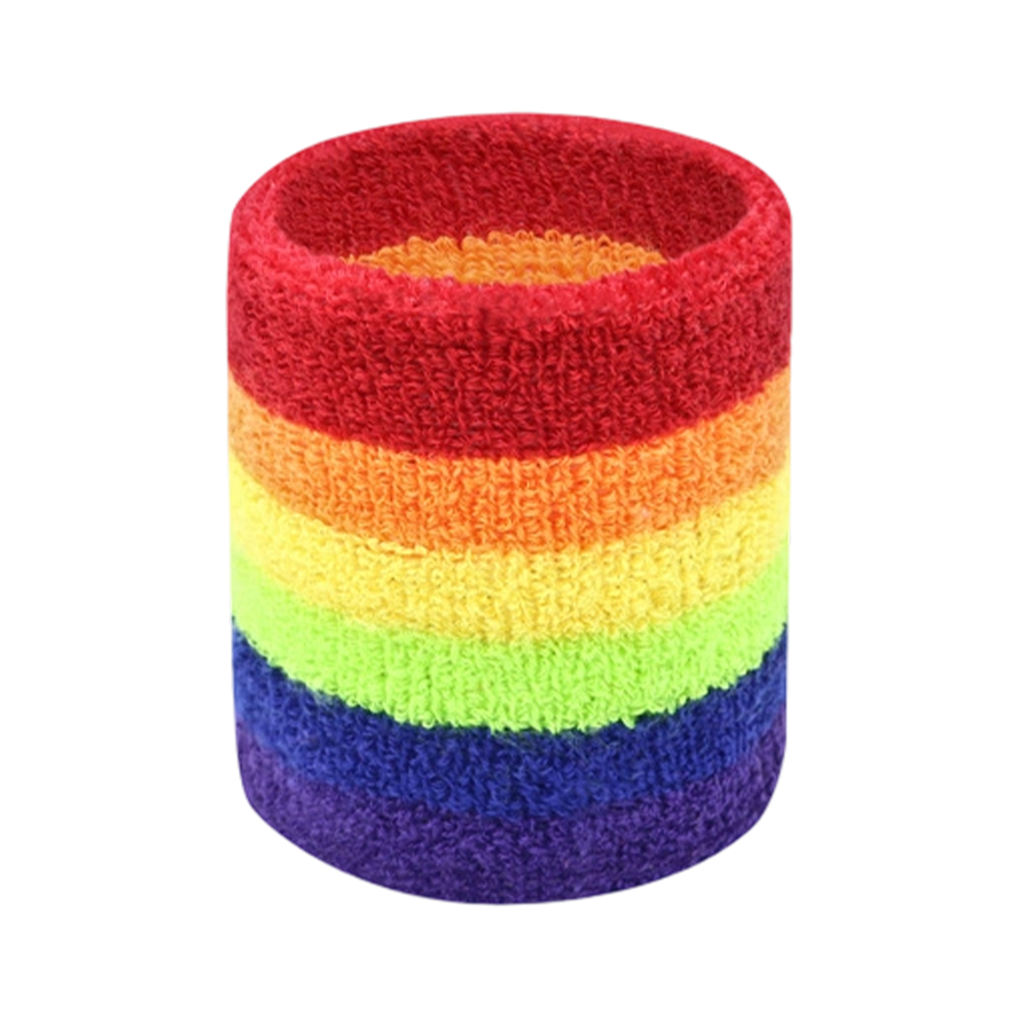 Polyester Cotton Headband And Wristband Sweat Absorbing Set 2