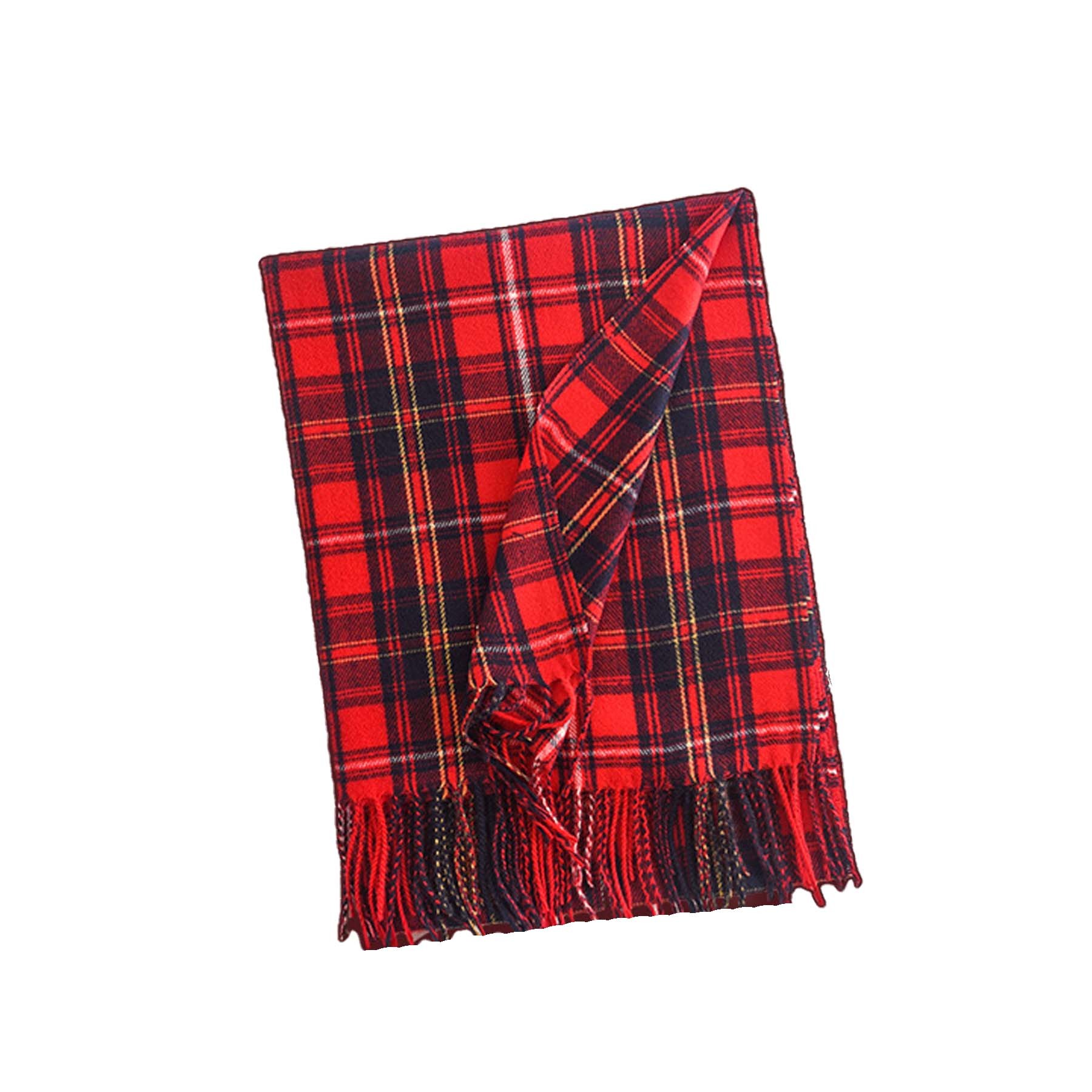 Classic Winter Plaid Christmas Scarf 3