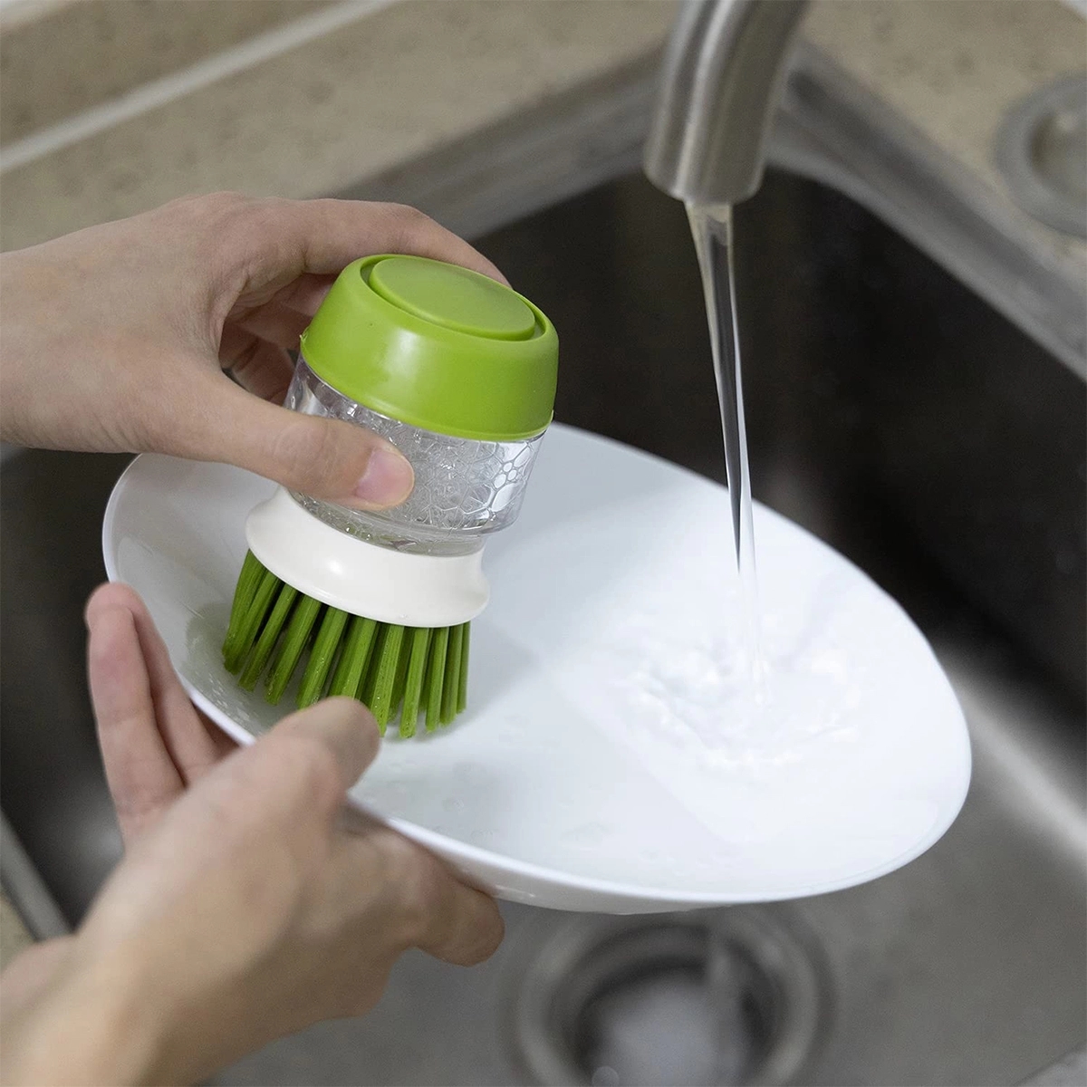 Soap Dispensing Palm Scrub Brush 4