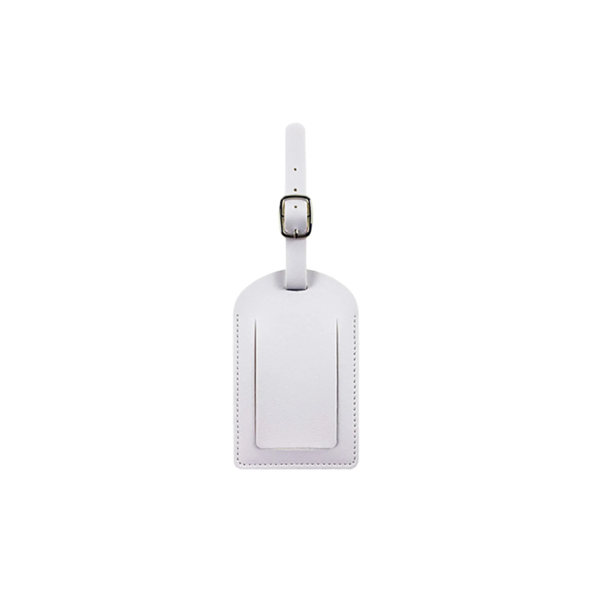 MOQ 20 Premium PU Leather Luggage Tag with Keychain 7