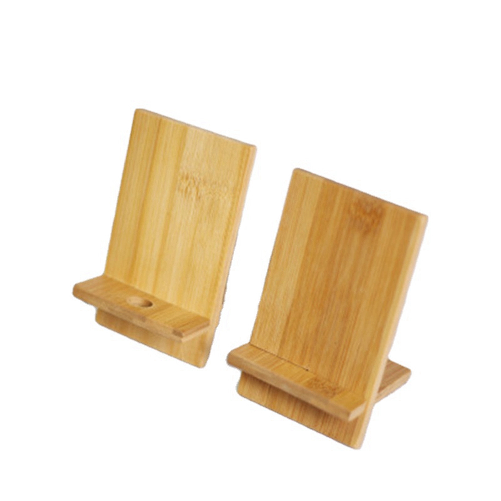 Bamboo mobile phone holder