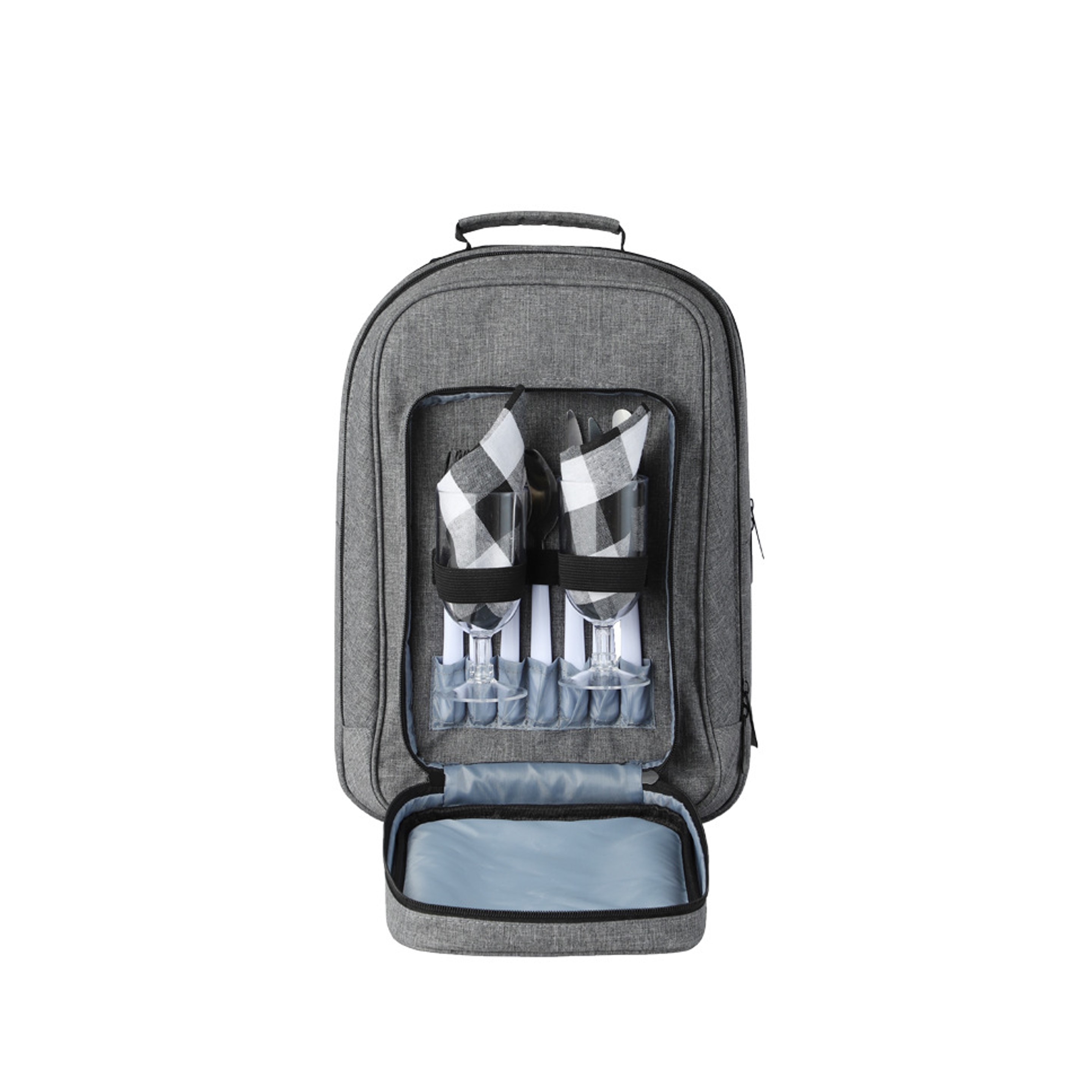 Picnic Backpack for 2 Person with Cutlery (direct import) 4