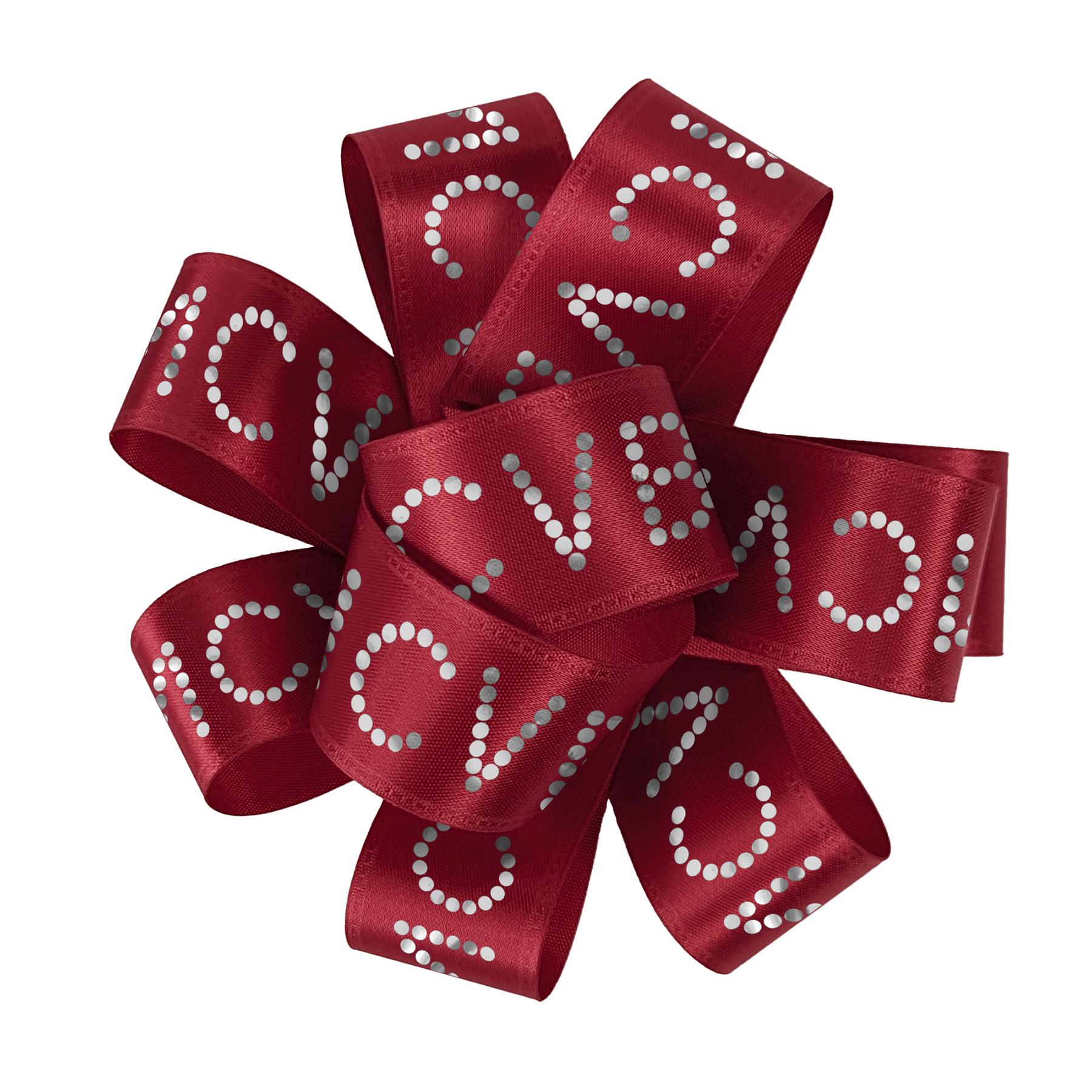 1" Badge Satin Bow - Sparkle 4