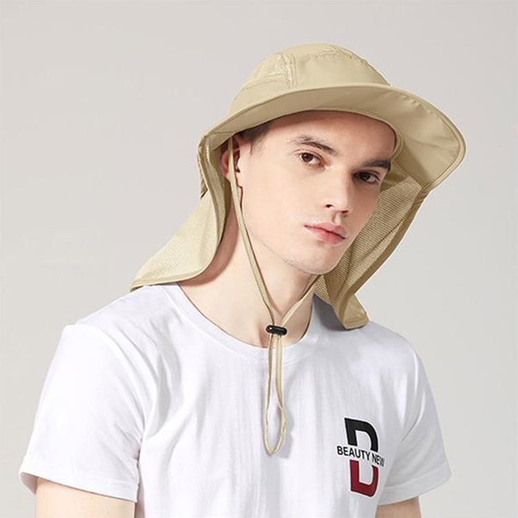Outdoor Mesh Sun/fishing Hat With Neck Cape 6