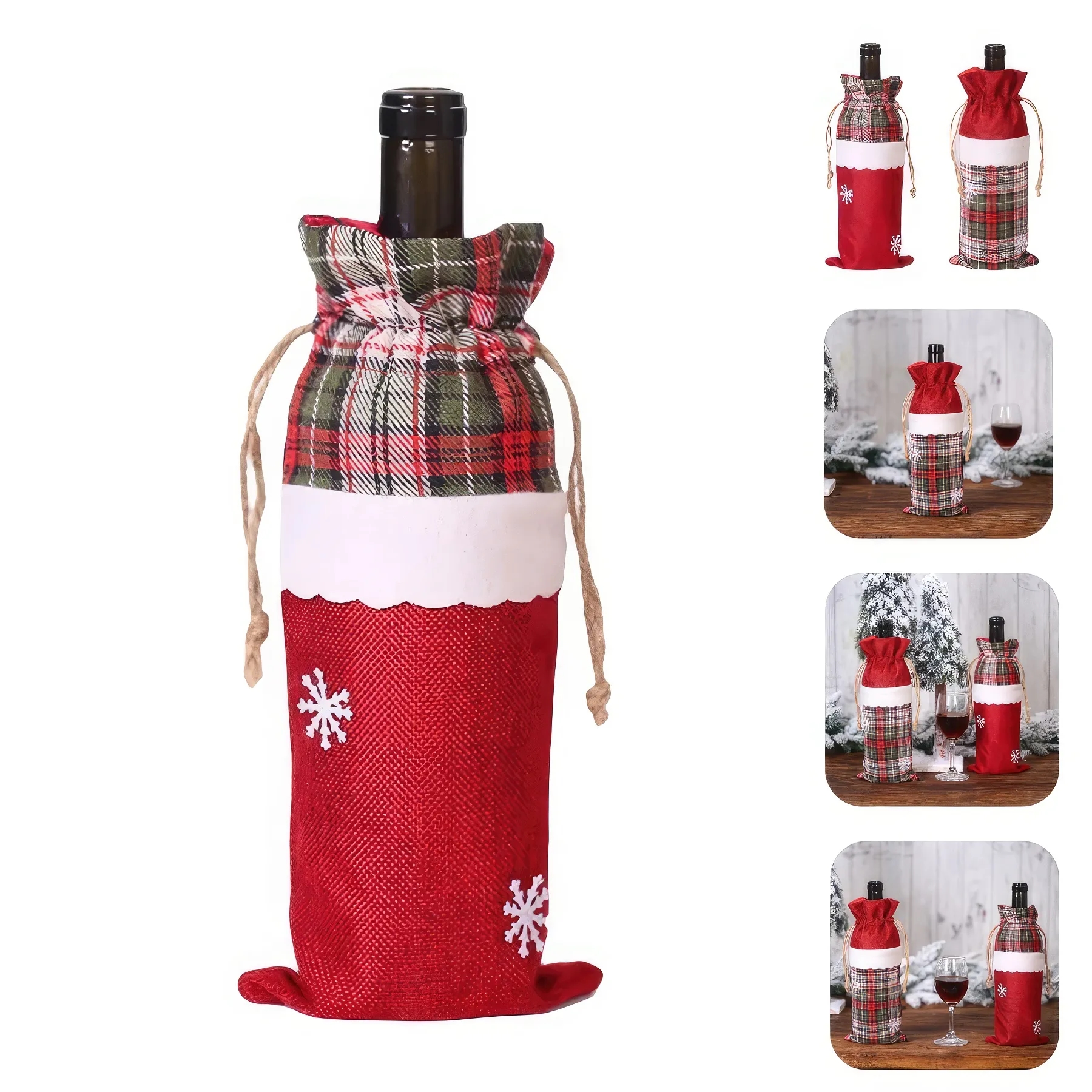 Christmas Wine Bottle Cover 5
