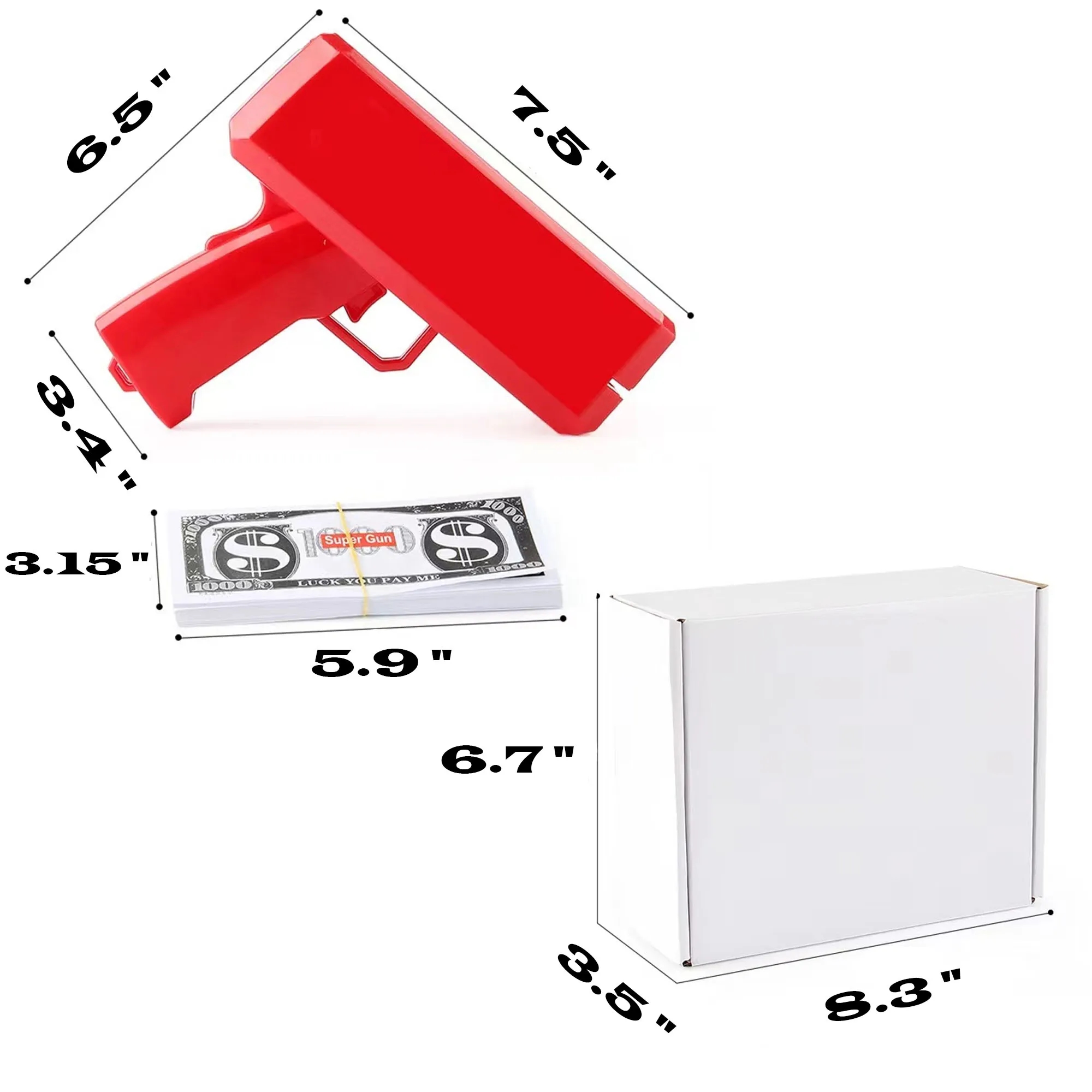 Plastic Electric Gun Gives Away 100 Banknotes 2