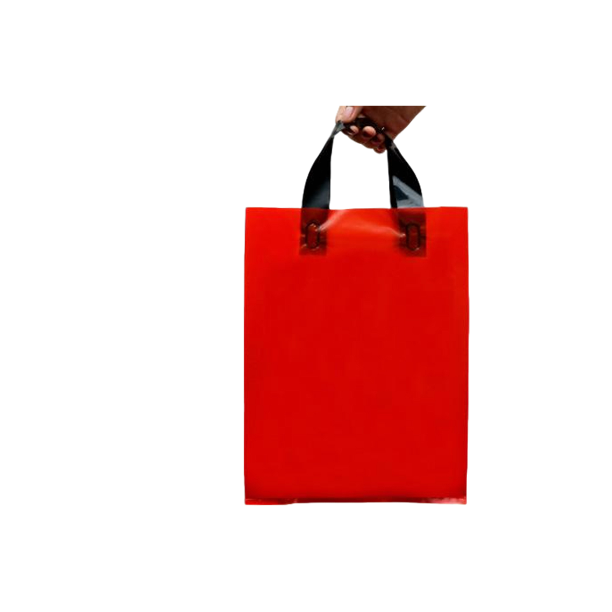 Polyethylene Soft Handle Plastic Tote Bag 13.75 x 3.95 x 9.75" 8