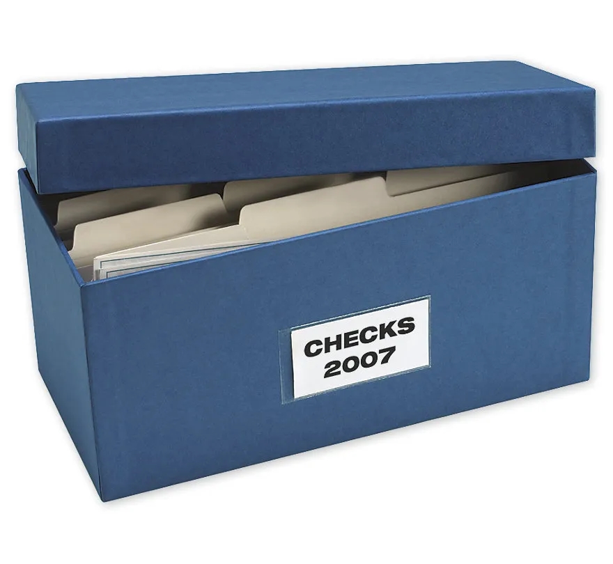 Storage Boxes, for Cancelled Check , Set Of 2 2