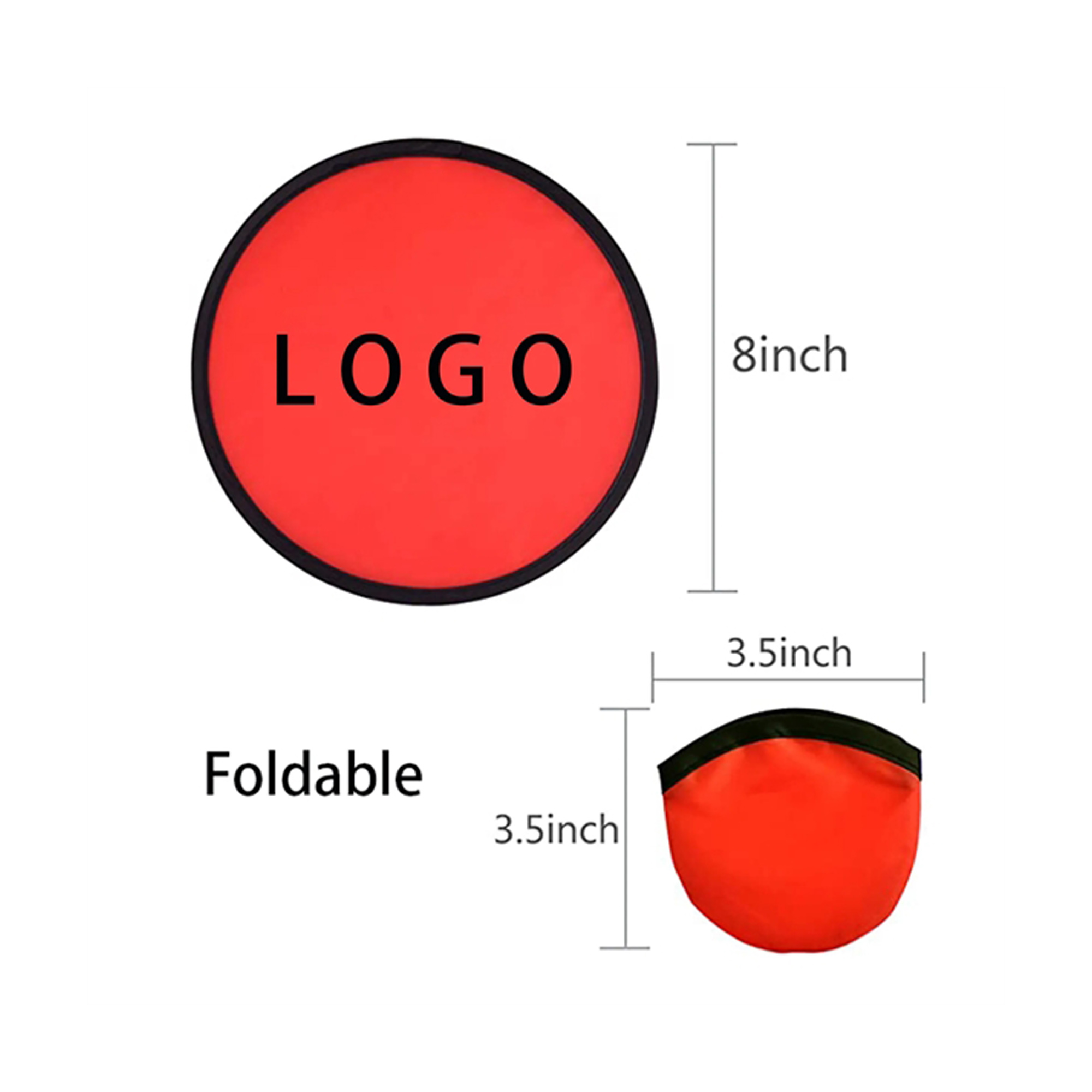 Foldable Flying Discs Fans With Handle MOQ 50 PCS 5