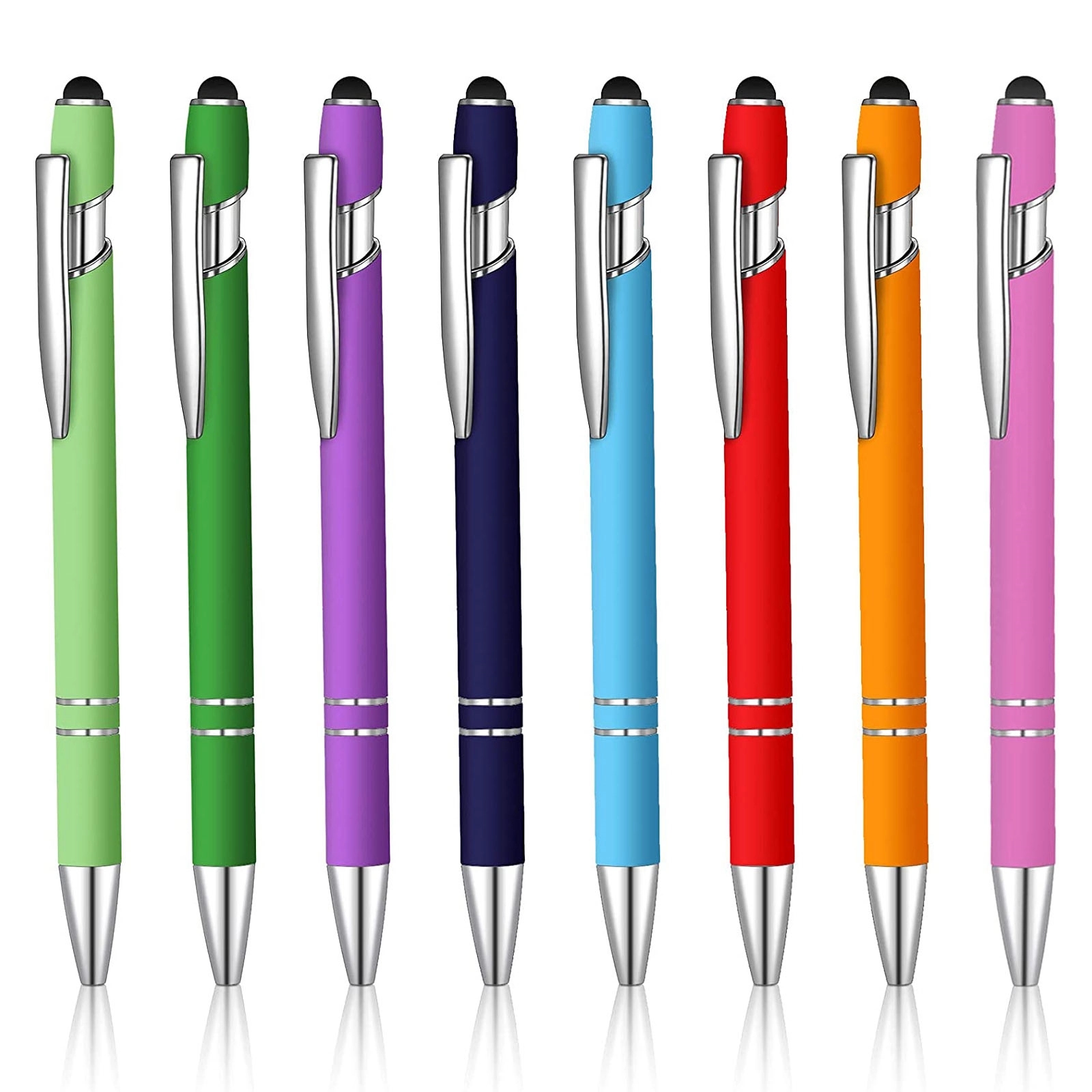 Retractable Touch Aluminum Stylus Pen Laser Engraved