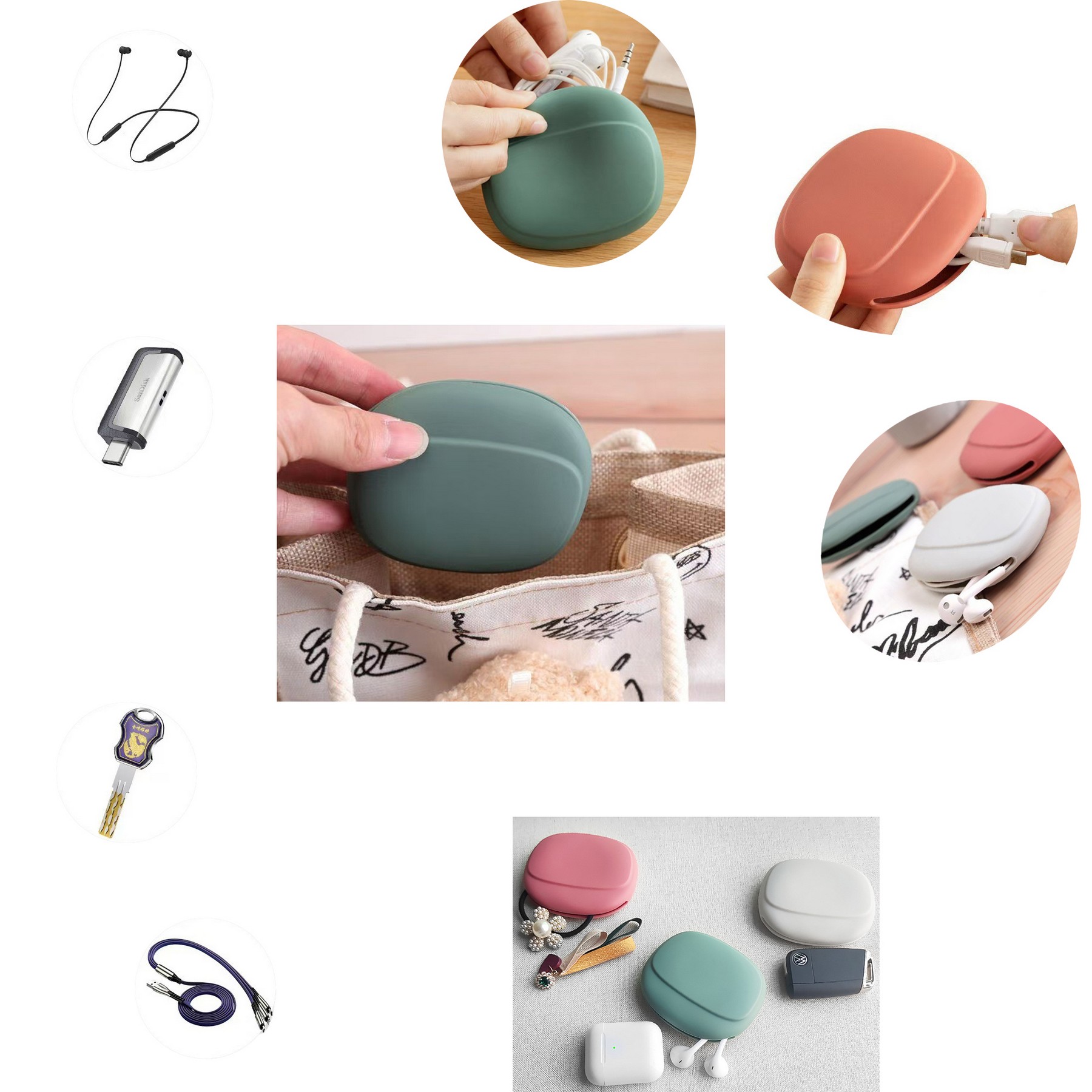 Silicone Earphone Storage Bag 2