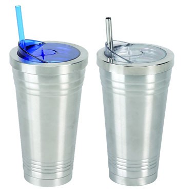 16oz Stainless H2 Duo Tumbler with Straw 1