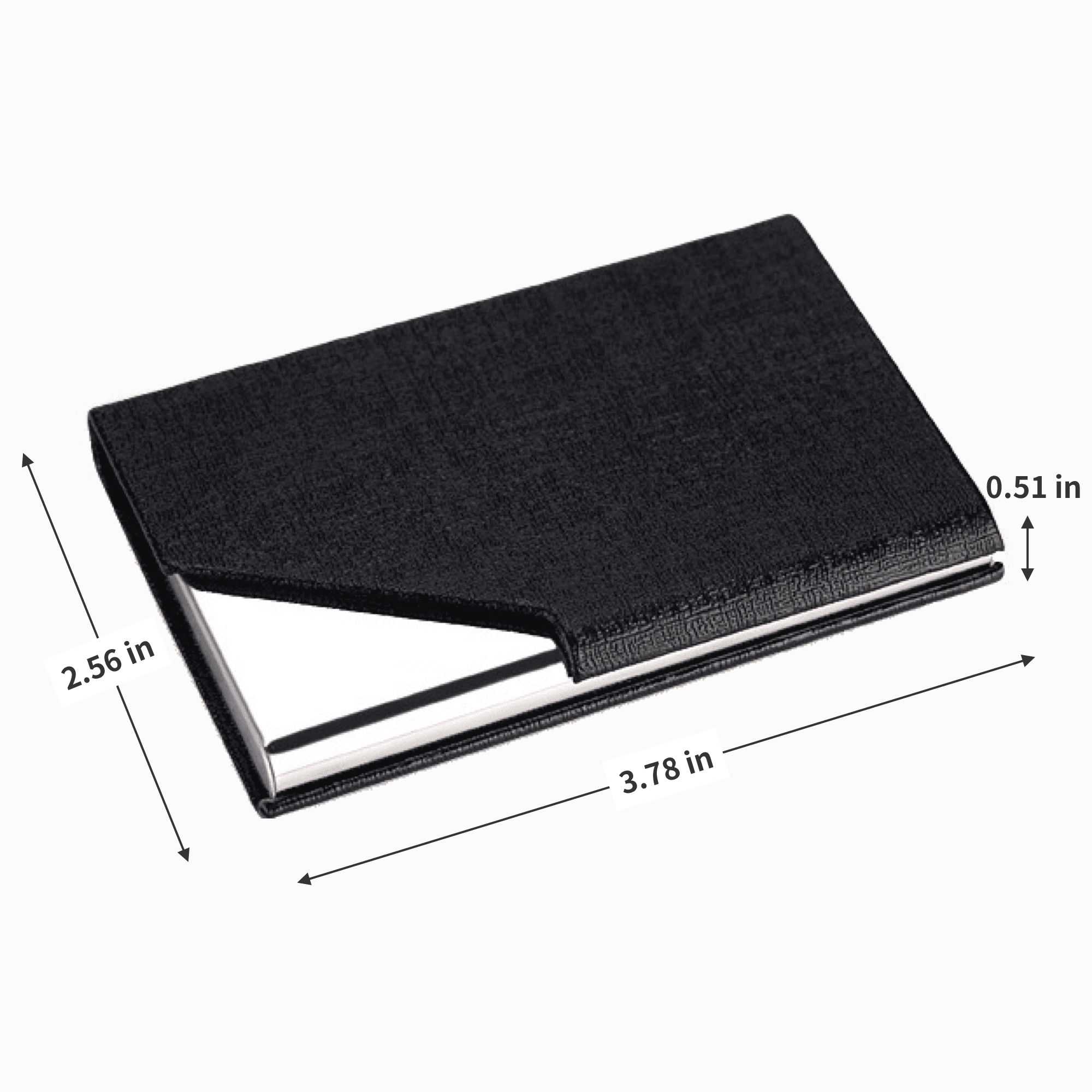 Sleek PU Leather Metal Card Holder 3