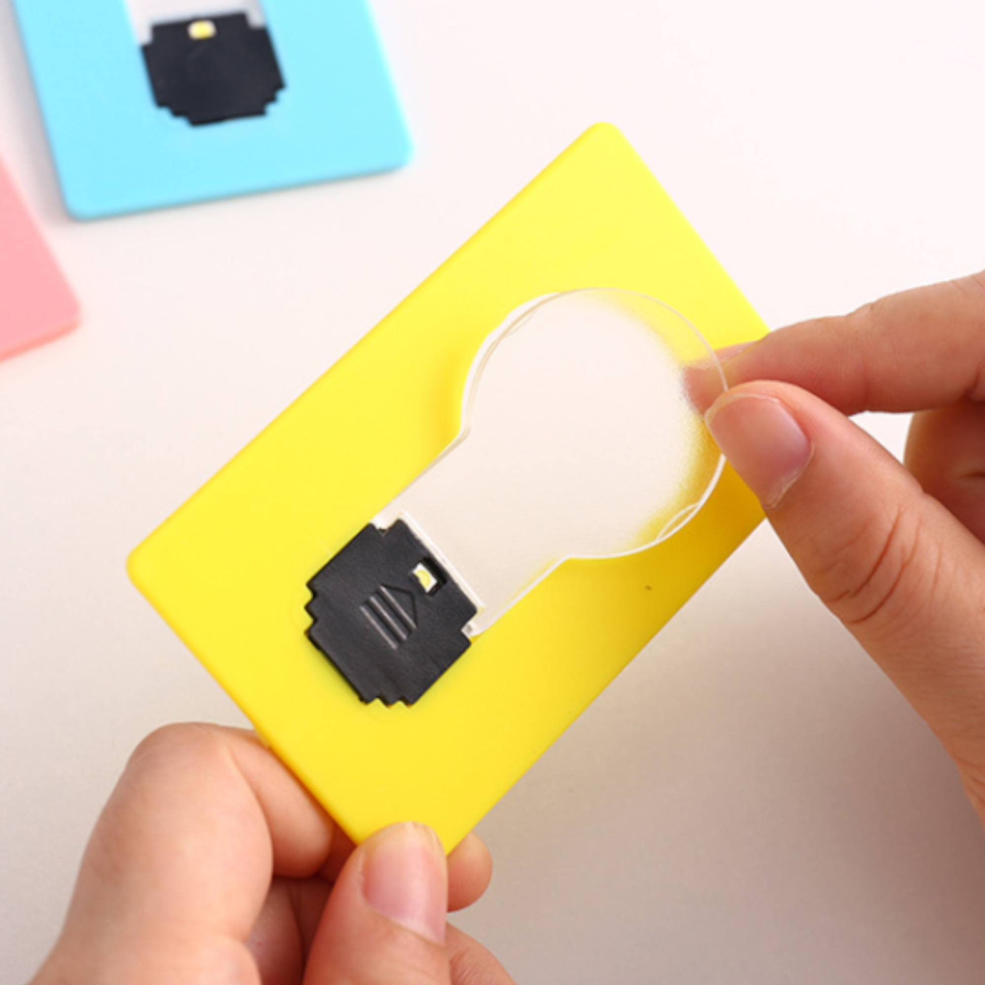 LED Foldable Card Mini Night Light Portable Glowing Decor 2