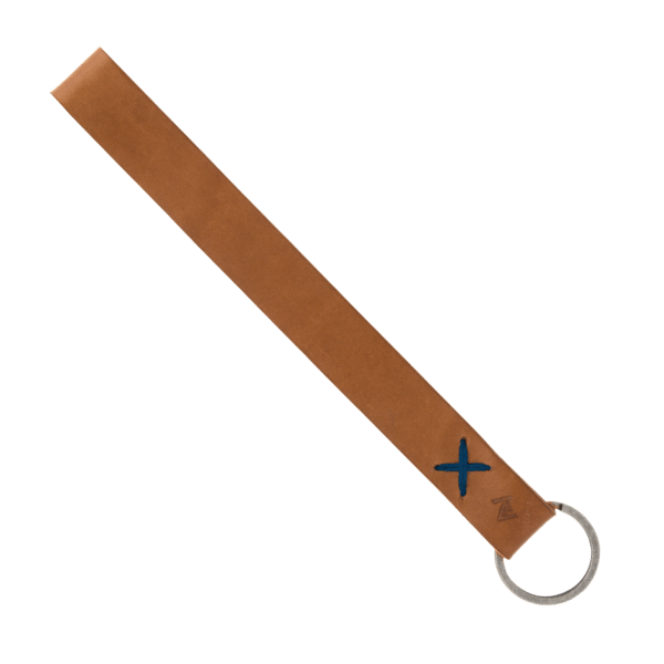 Hayward Leather Wrist Keychain with Metal Split-Ring 89