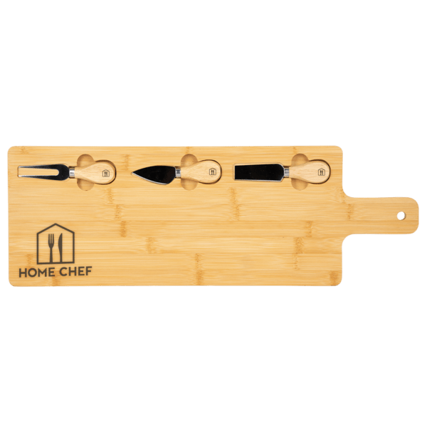 Long Charcuterie Board w/ Utensils 8