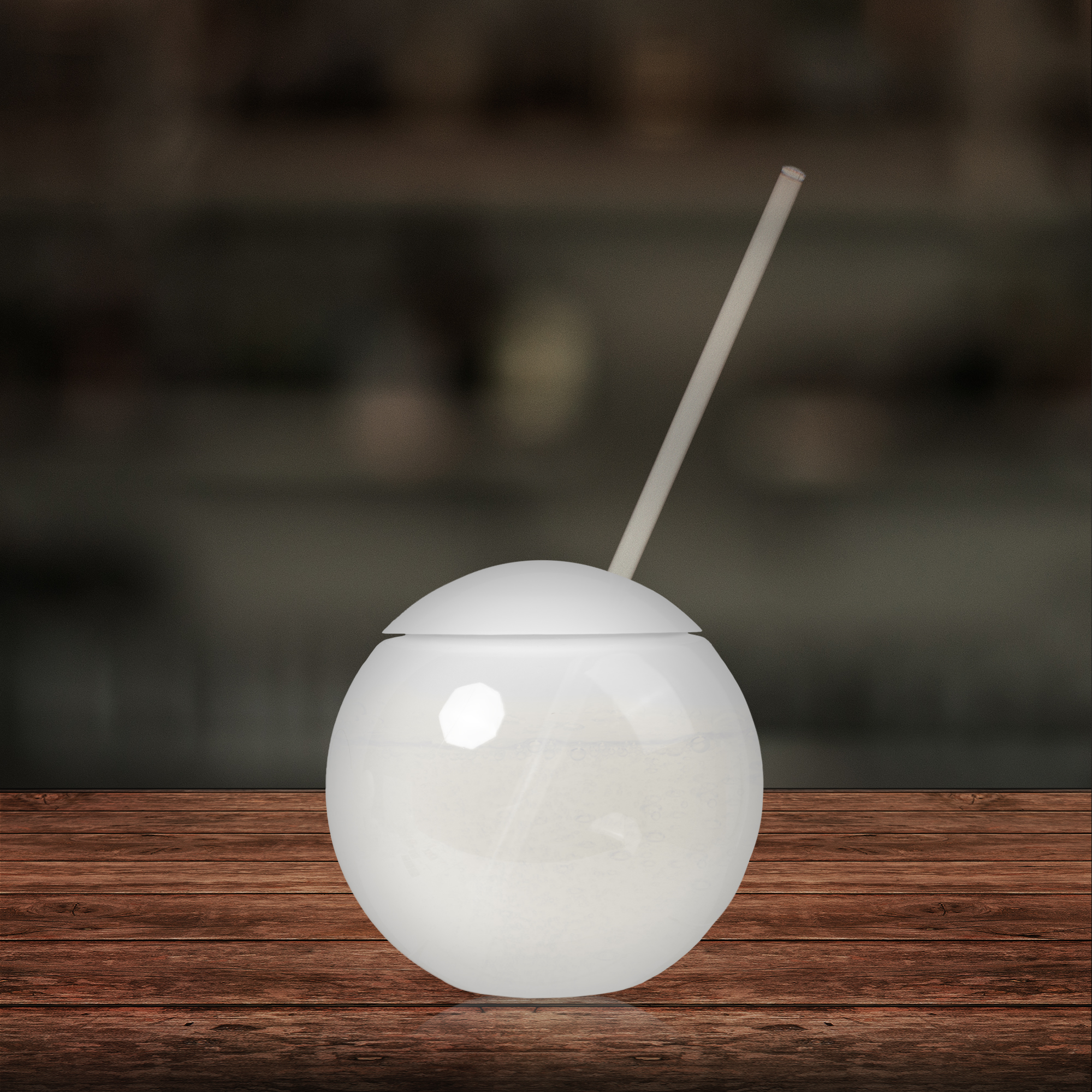 20oz Tumbler Ball Cup with Straw 7