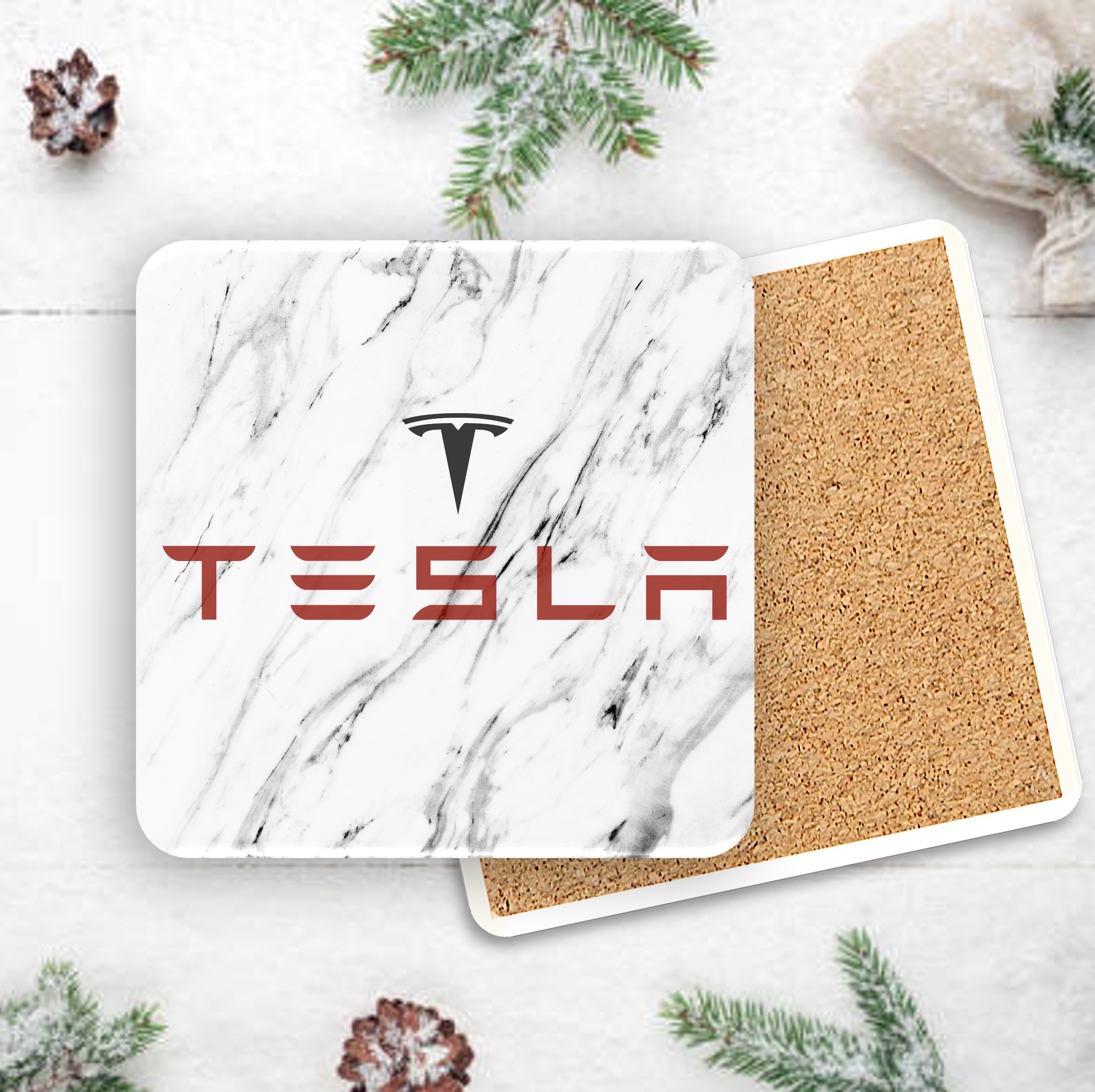 Faux Marble Printed Square Coaster 9