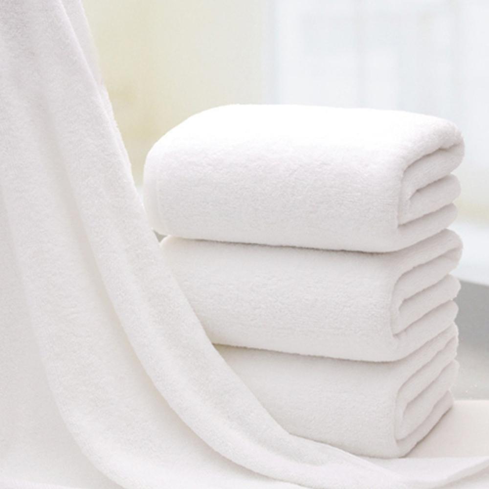 350G Salon Resort White Cotton Bath Towel 2