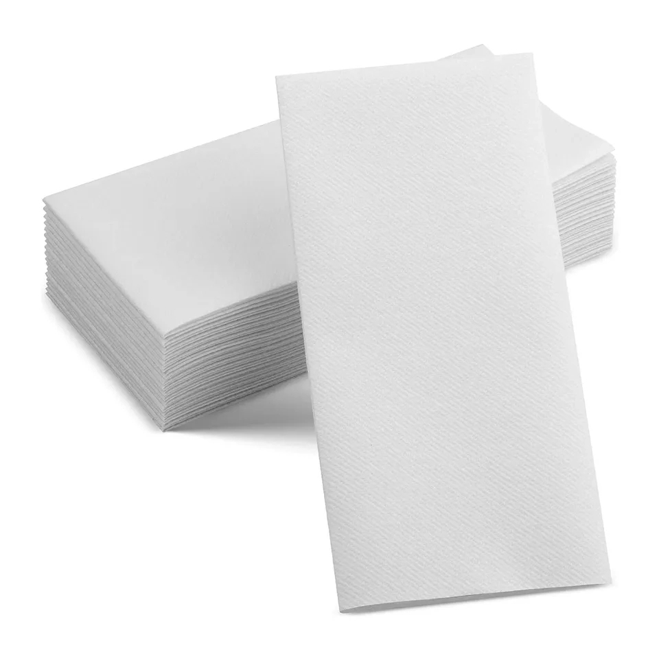Custom Disposable 2-Ply White Dinner Napkins 2