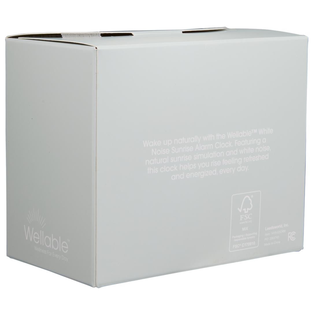 Wellable™ White Noise Sunrise Alarm Clock 13