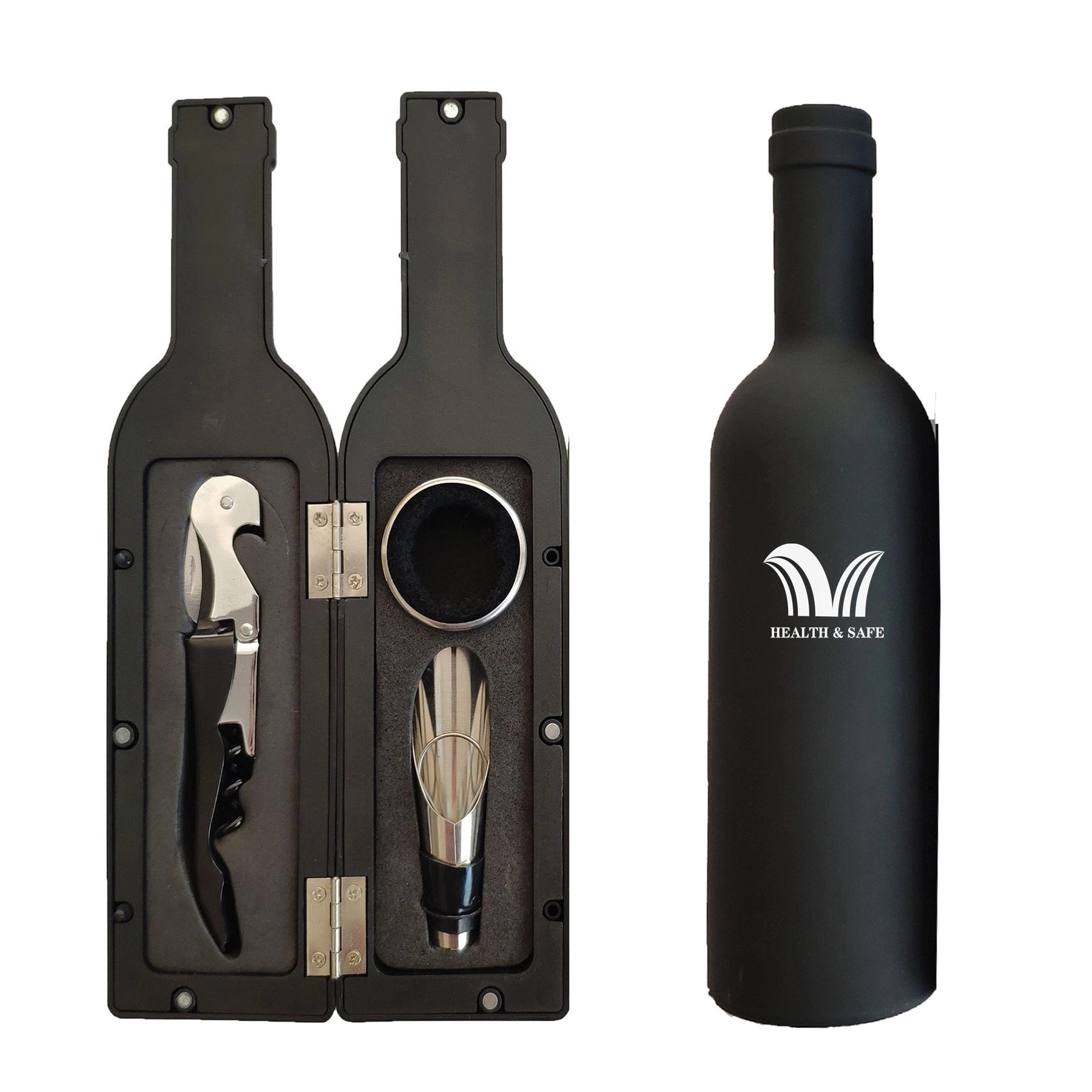 3 Pcs Wine Bottle Opener Set Corkscrew Screwpull Accessories 1