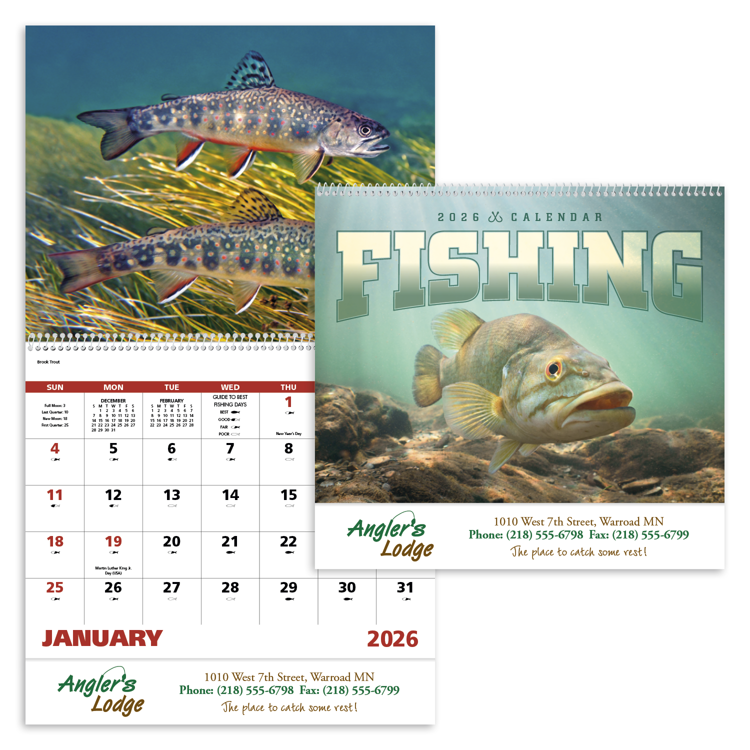 Good Value™ Fishing - Spiral Calendar 9
