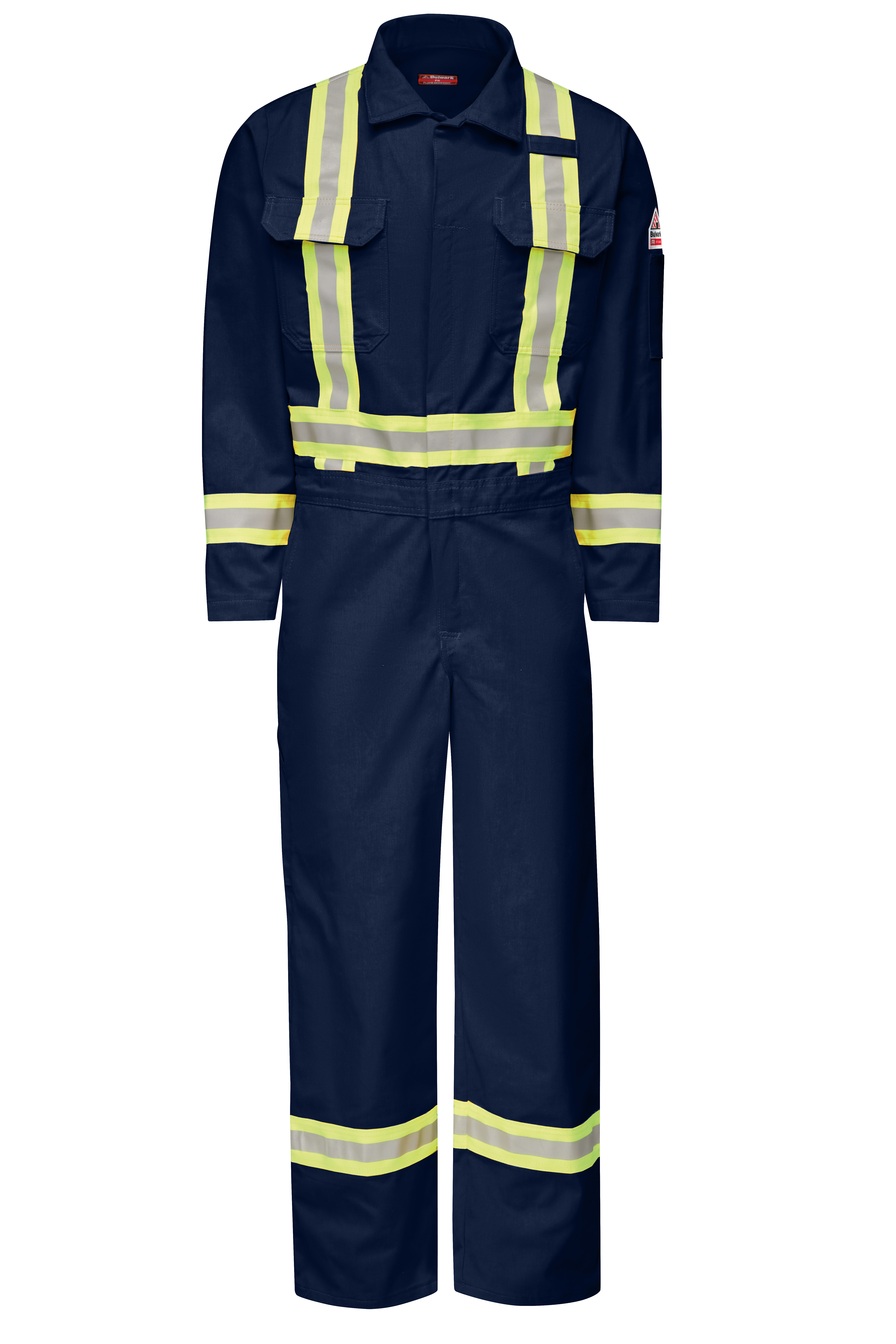 Bulwark® Men's Midweight FR Premium Coverall with Reflective Trim 3