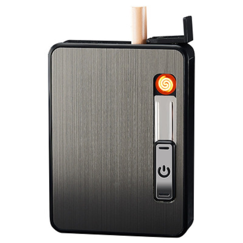 Cigarette Storage Case with A Insert Lighter 2
