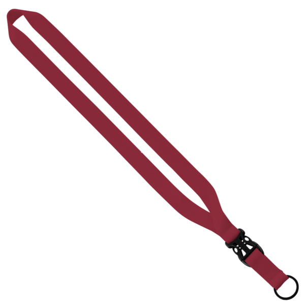 3/4" Polyester Lanyard with Slide Buckle Release & Split-Ring 6