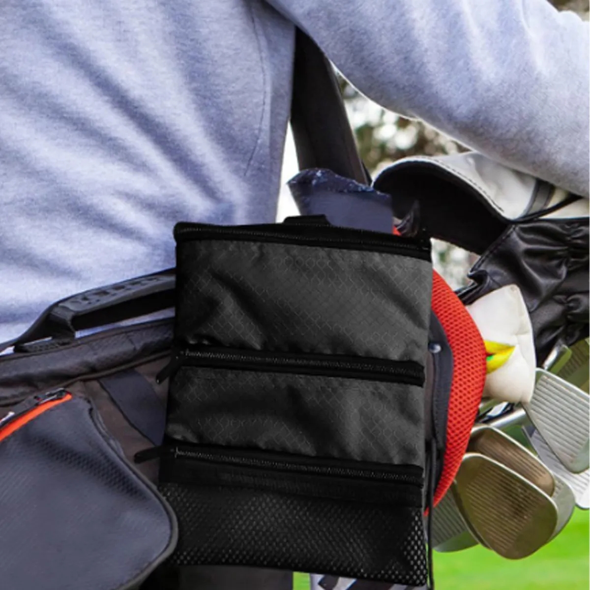 Compact Golf Pouch Bag With Clip For Essentials 6