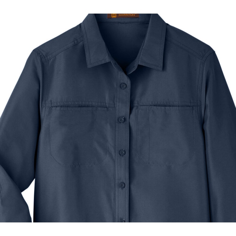 Harriton Ladies' Key West Long-Sleeve Performance Staff Shirt 4
