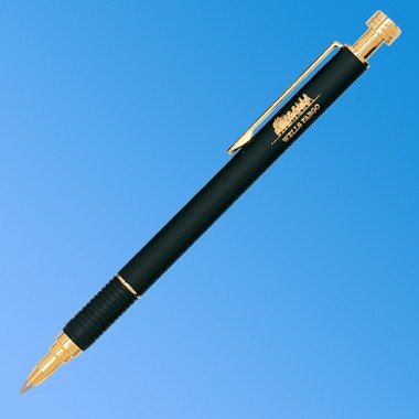 PUSH BUTTON PEN - MATTE BLACK/NICKEL 1