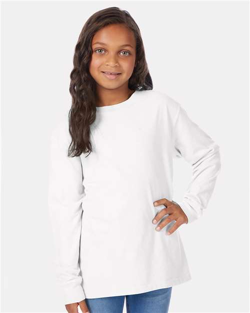 Youth Garment-Dyed Long Sleeve T-Shirt - GDH275 25