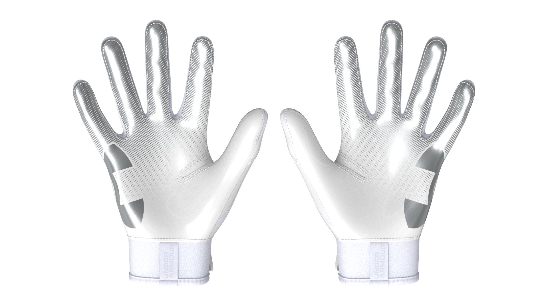 UA Blur Pee Wee Football Gloves 10