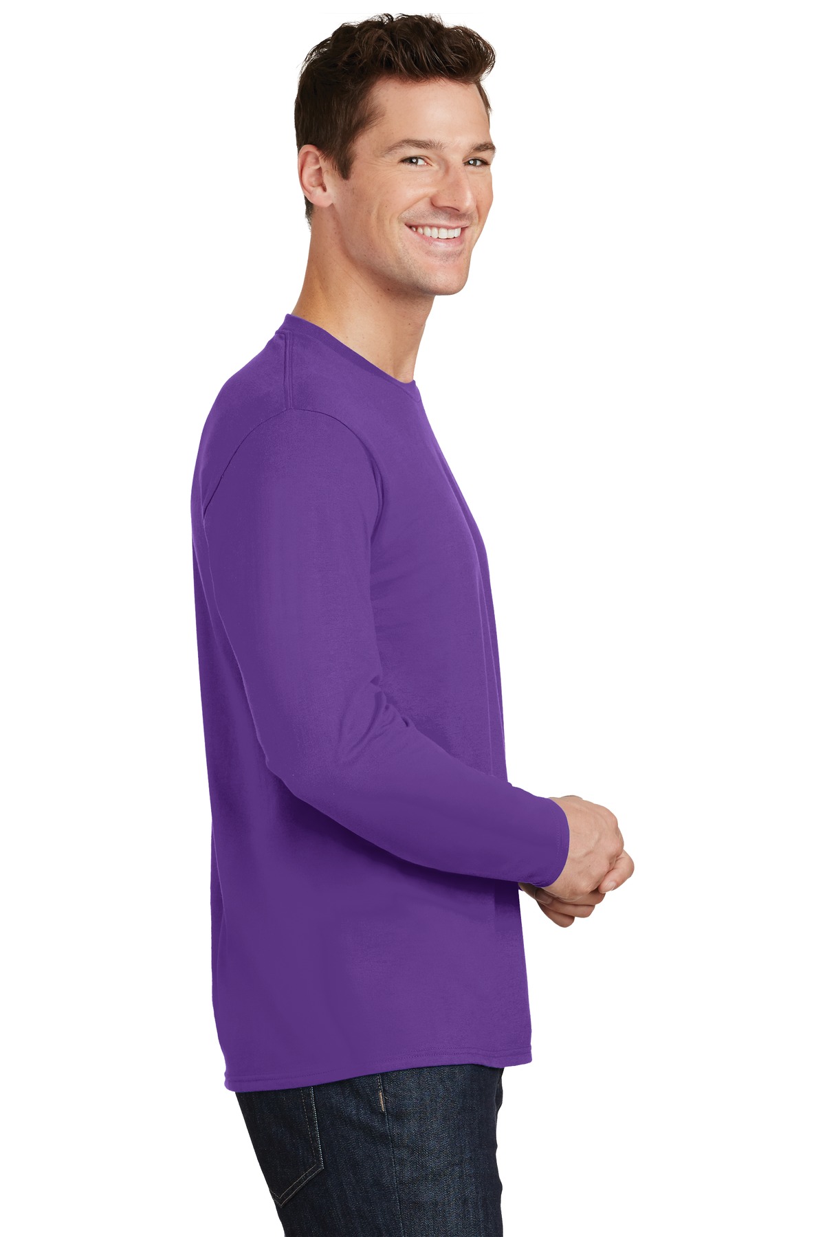 Port & Co Long Sleeve Fan Favorite Tee. PC450LS 45