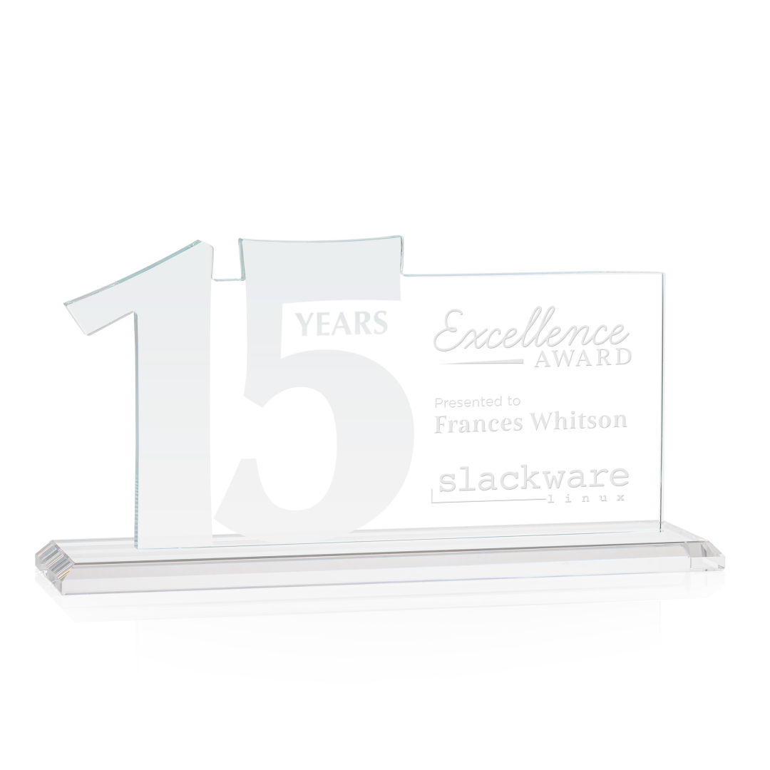 Hazelton Award - Clear, custom award with logo imprint 7
