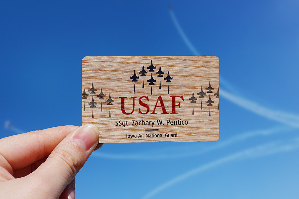 White Oak Wood Business Cards 8