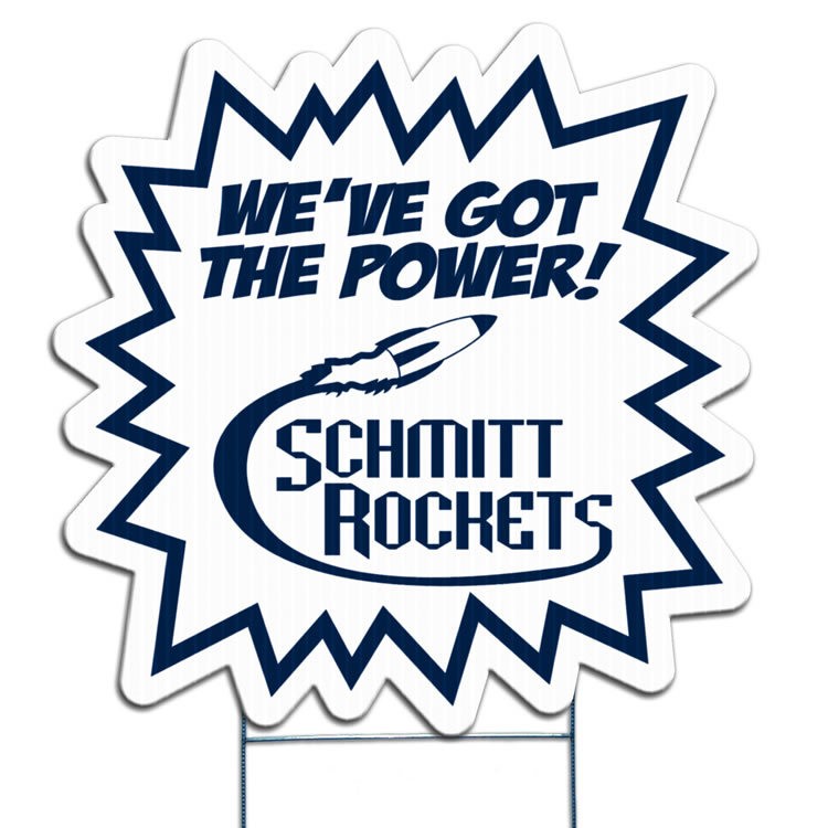 Burst Yard Sign, Screen Printed