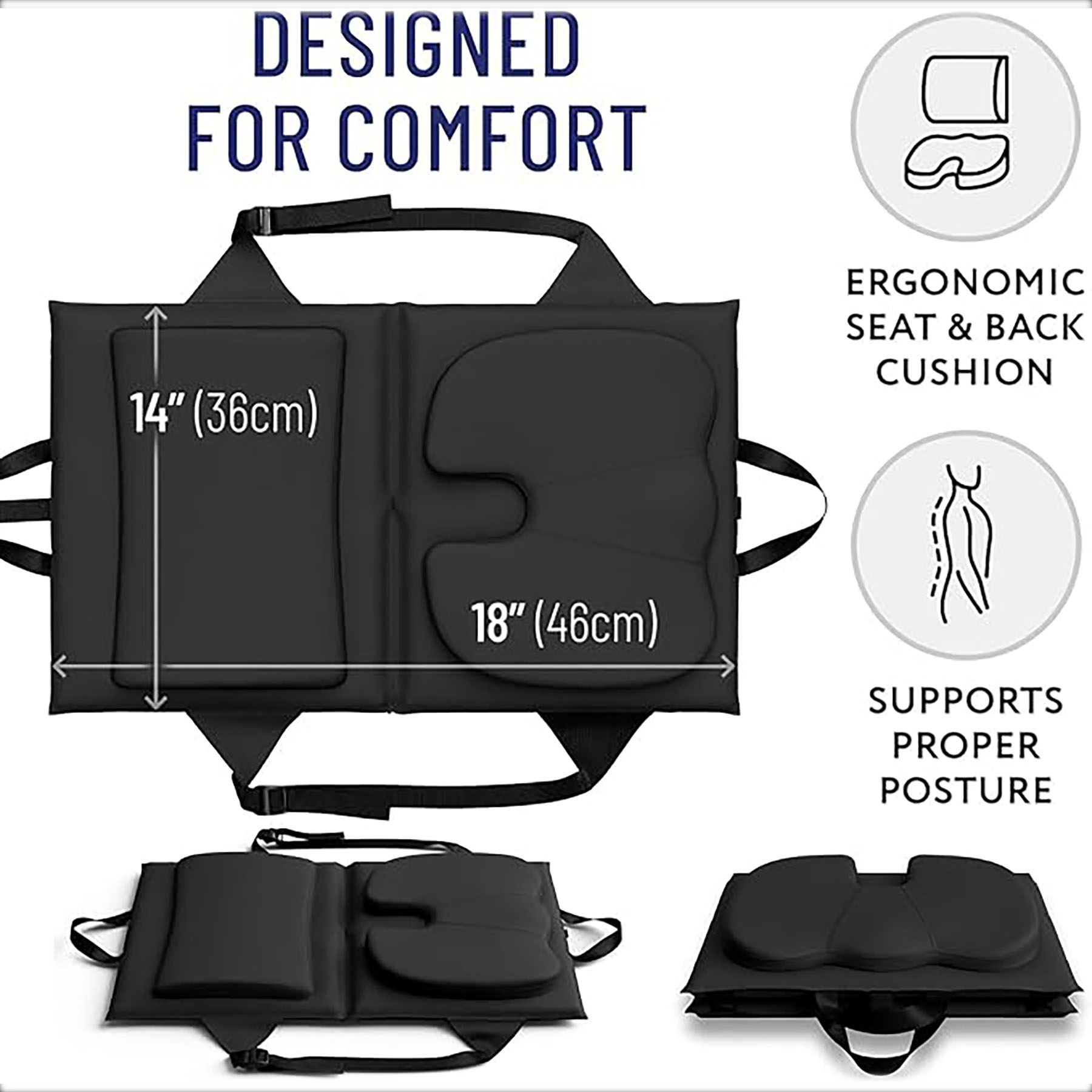 Adjustable Memory Foam Stadium Seat 3