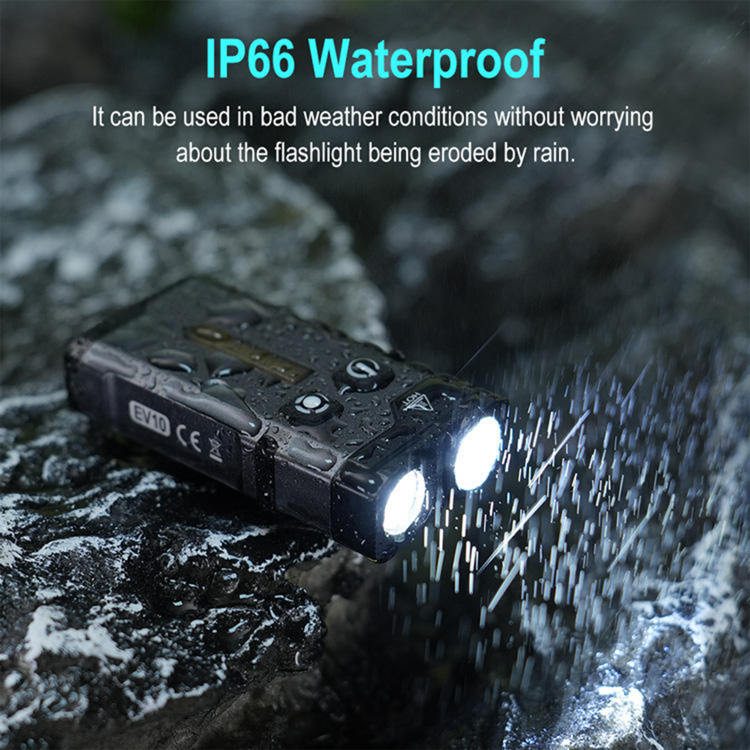 Mini USB Keychain Flashlight – High-Lumen Dual-Mode RGB 5