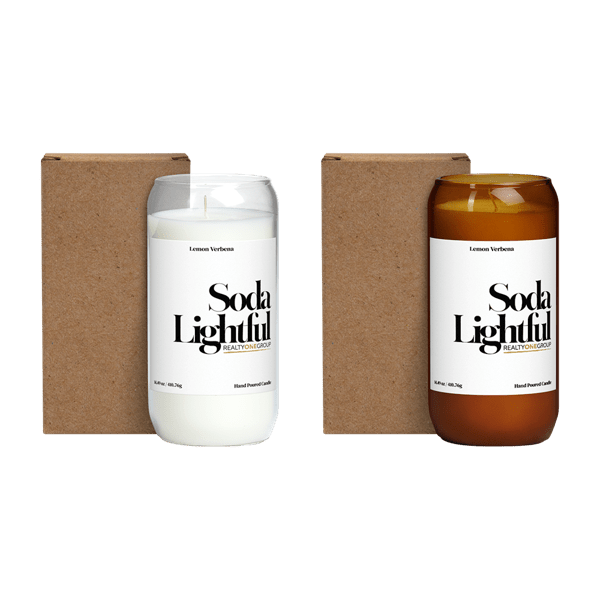 Flicker 16 oz Soda Shape Candle