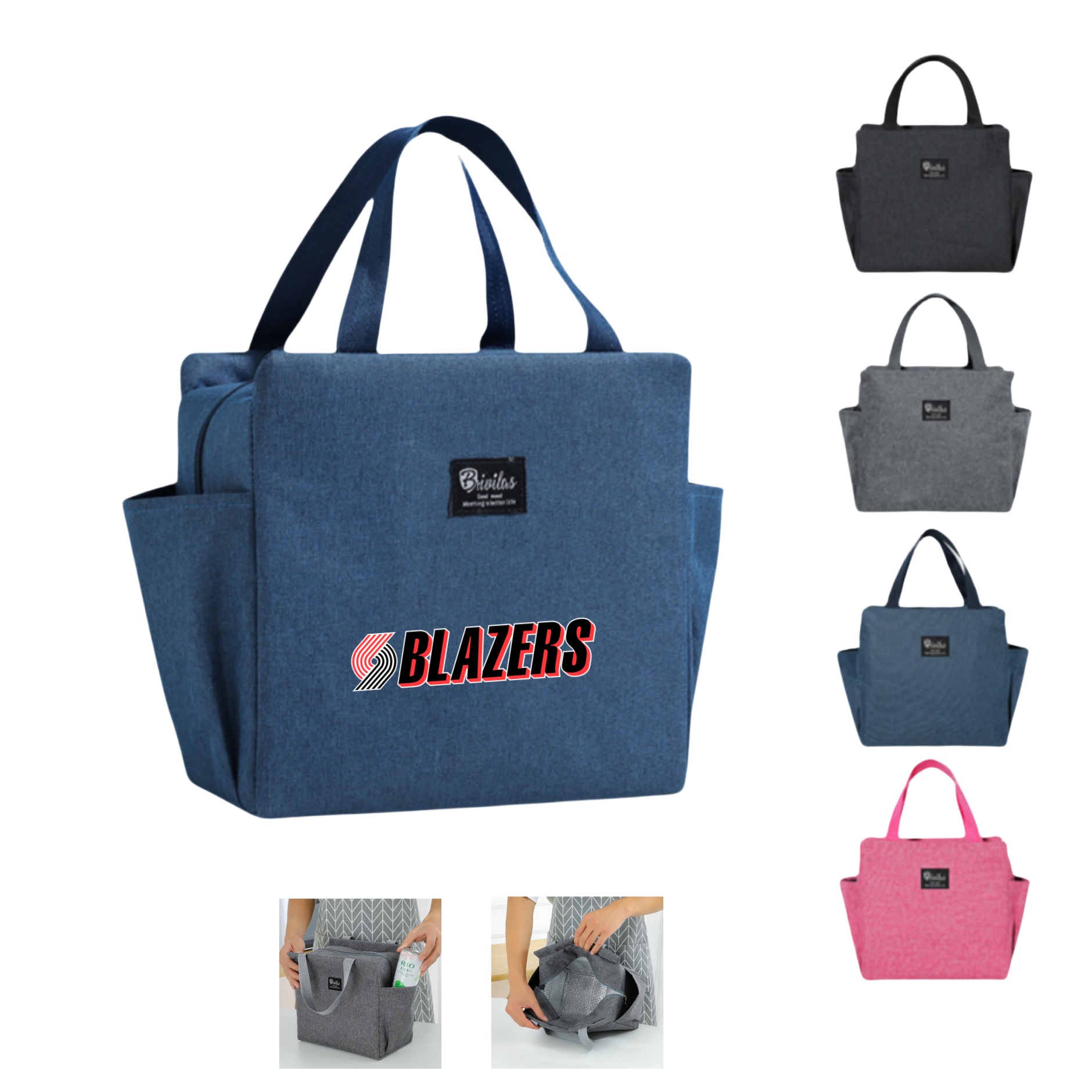 Reusable Insulated Lunch Cooler Tote Bag 2