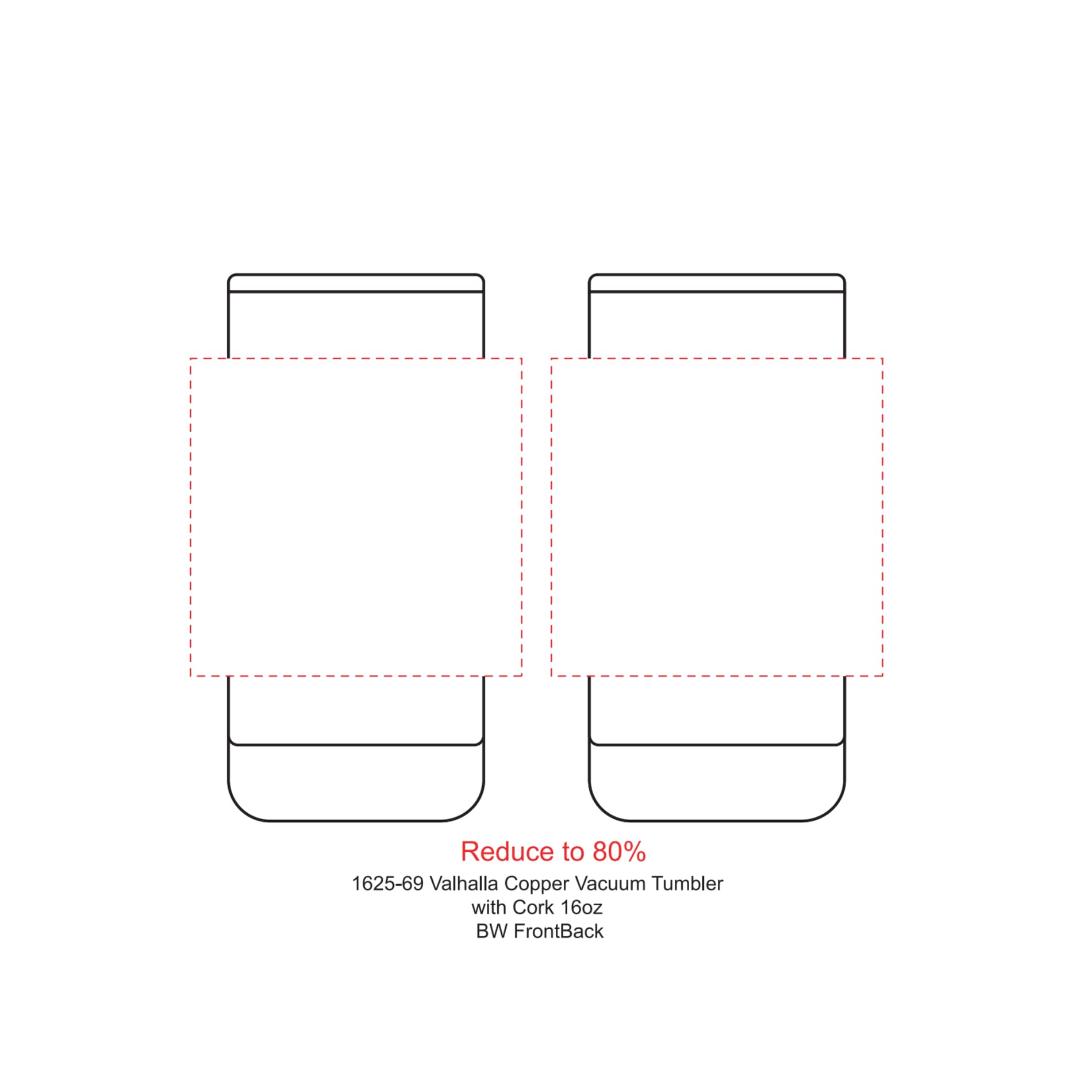 Valhalla Copper Vacuum Insulated Tumbler 16oz 32